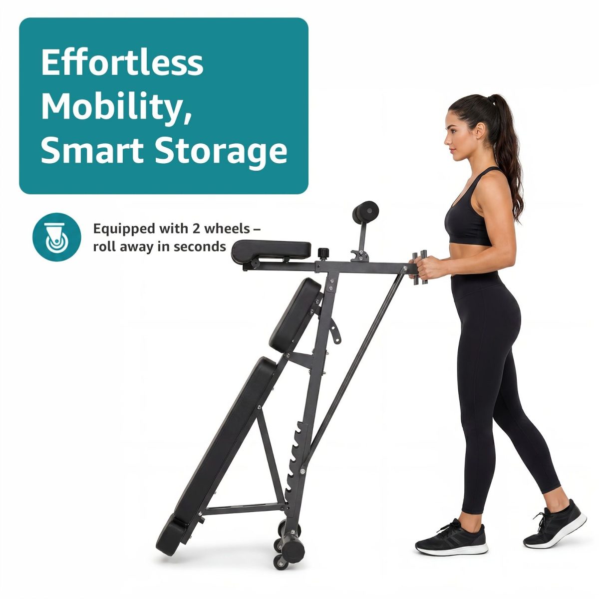 Multifunctional Bench Press Bench, Adjustable Bench for Supine, Prone, And Flat Positions, High-Intensity Back Extension Roman Chair, Foldable Sit-Up Bench, All-In-One Full-Body Workout Equipment for - Image 12