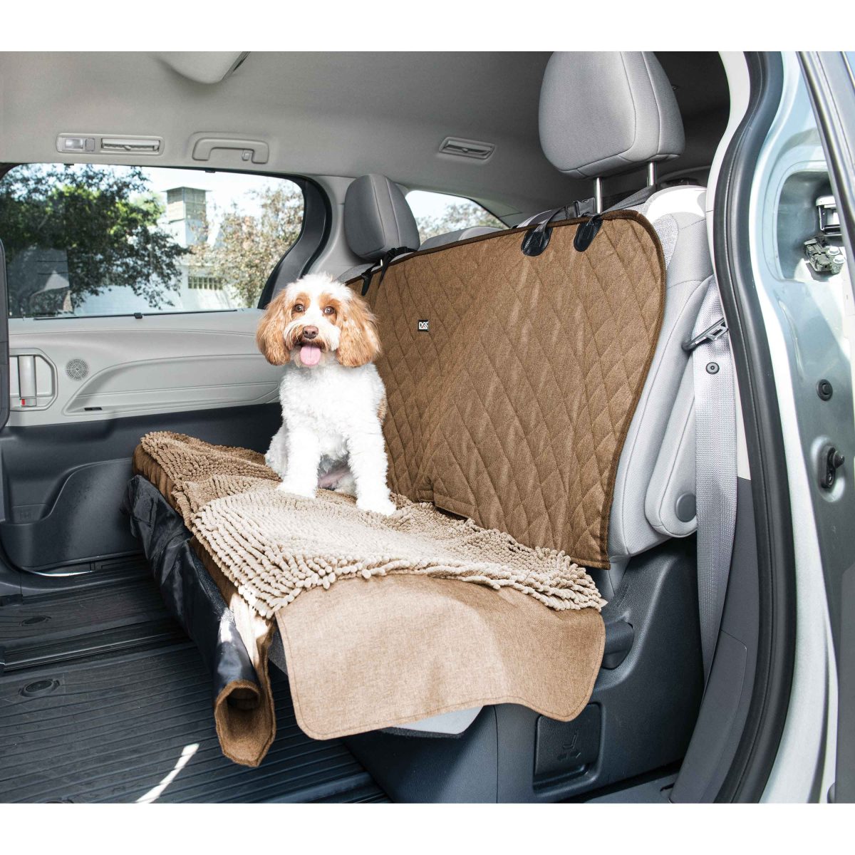 DGS Pet Products Dirty Dog 3-in-1 Car Seat Cover and Hammock Black 54" x 61" x 2" - Image 3