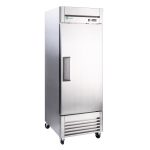 27" Reach-In Commercial Refrigerator, Stainless Steel Single Door Cooler, Digital Thermostat, LED Lighting, ETL