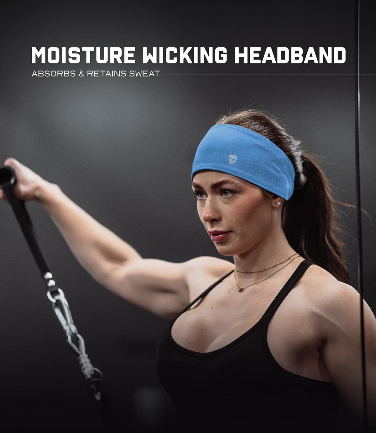 Workout Headbands for Men & Women-Comfortable Sweat Absorbing Band to Keep Hair Back During Running Sports Gym Cycling and Outdoor Activities - Image 24