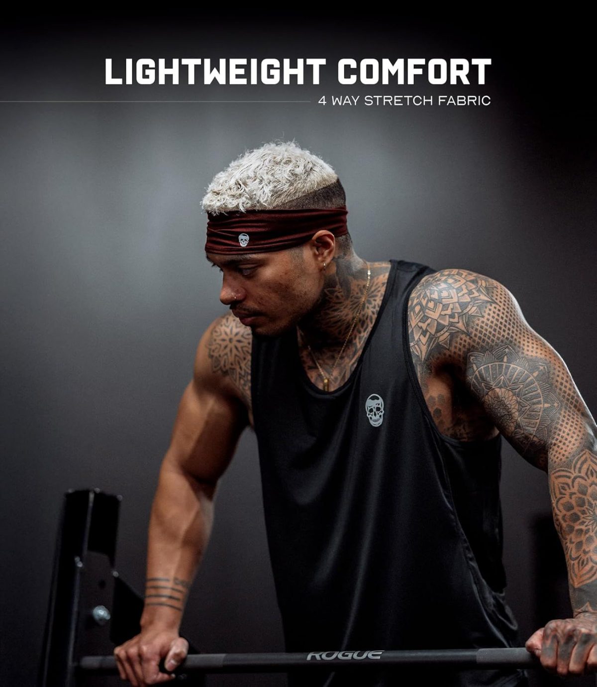 Workout Headbands for Men & Women-Comfortable Sweat Absorbing Band to Keep Hair Back During Running Sports Gym Cycling and Outdoor Activities - Image 29