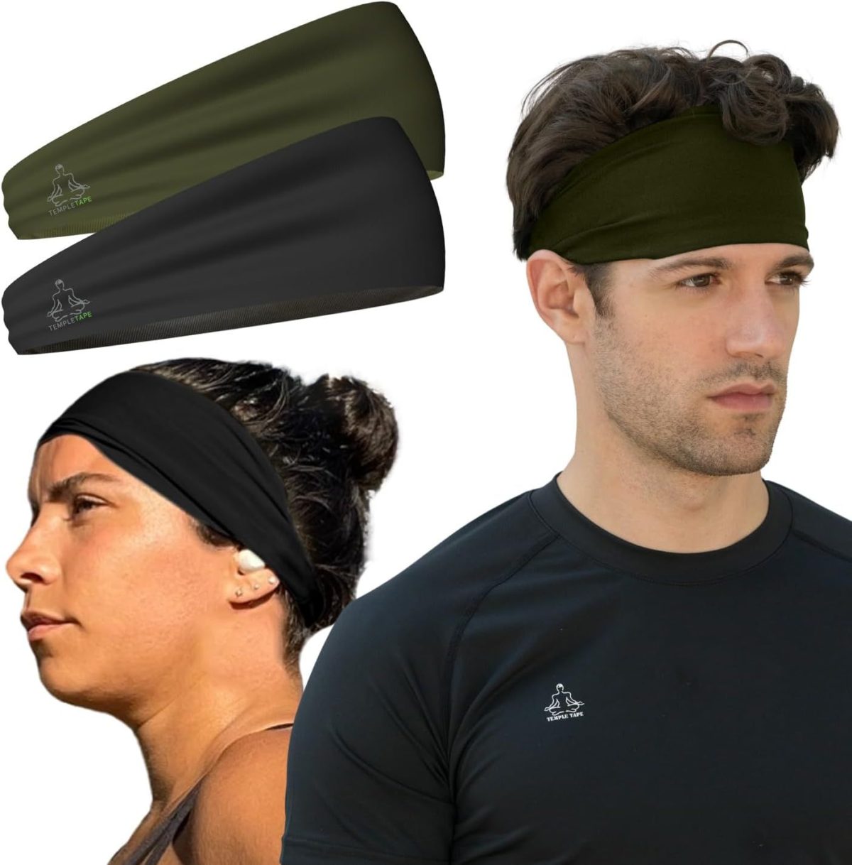 Sweat Band Workout Headbands for Women and Men - Sweatbands for Men - Moisture Wicking Sports Sweat Bands Headbands for Women, Running,Cycling,Yoga,Football Headband - Image 17