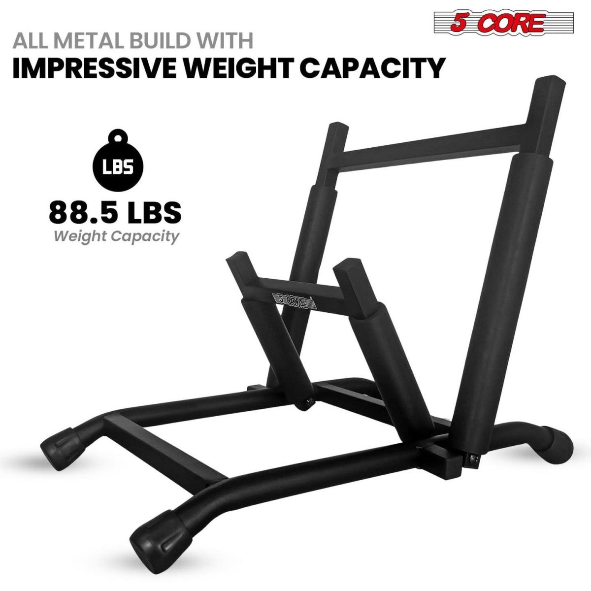 5 Core Guitar Amp Stand Heavy Duty Foam Cover Arm Adjustable Low Profile Collapsible - Image 3