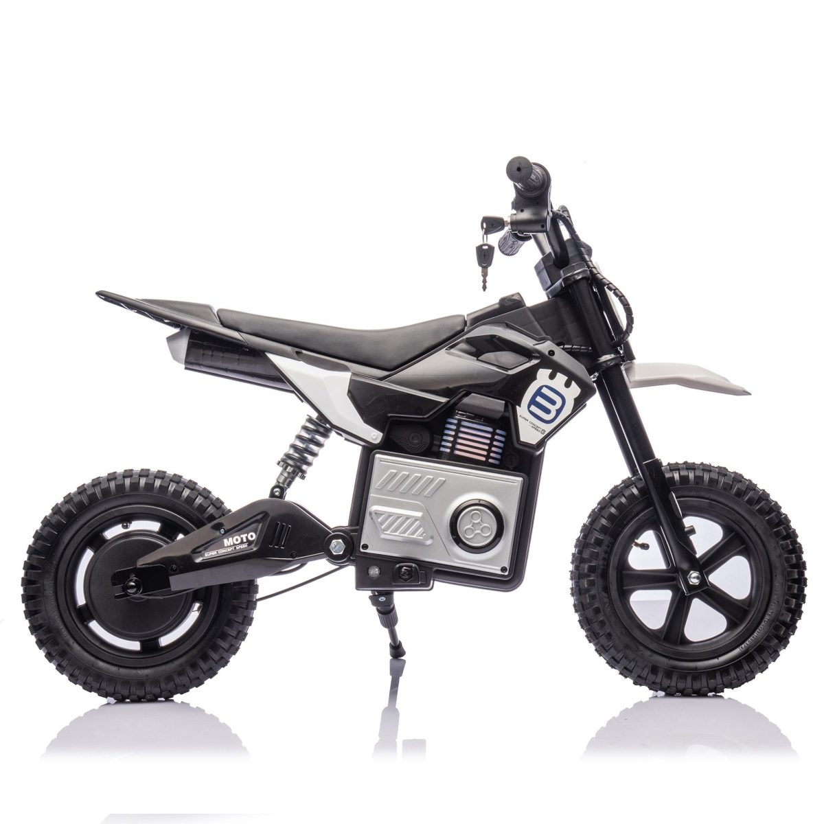 24V Kids Electric Motocross Ride On Motorcycle, 200W High Speed Hub Motor Dirt Bike Toy with Rear Shock Absorber, Adjustable Speed, LED Breathing Light & Wireless Music for Kids Ages 5-12 - Image 25