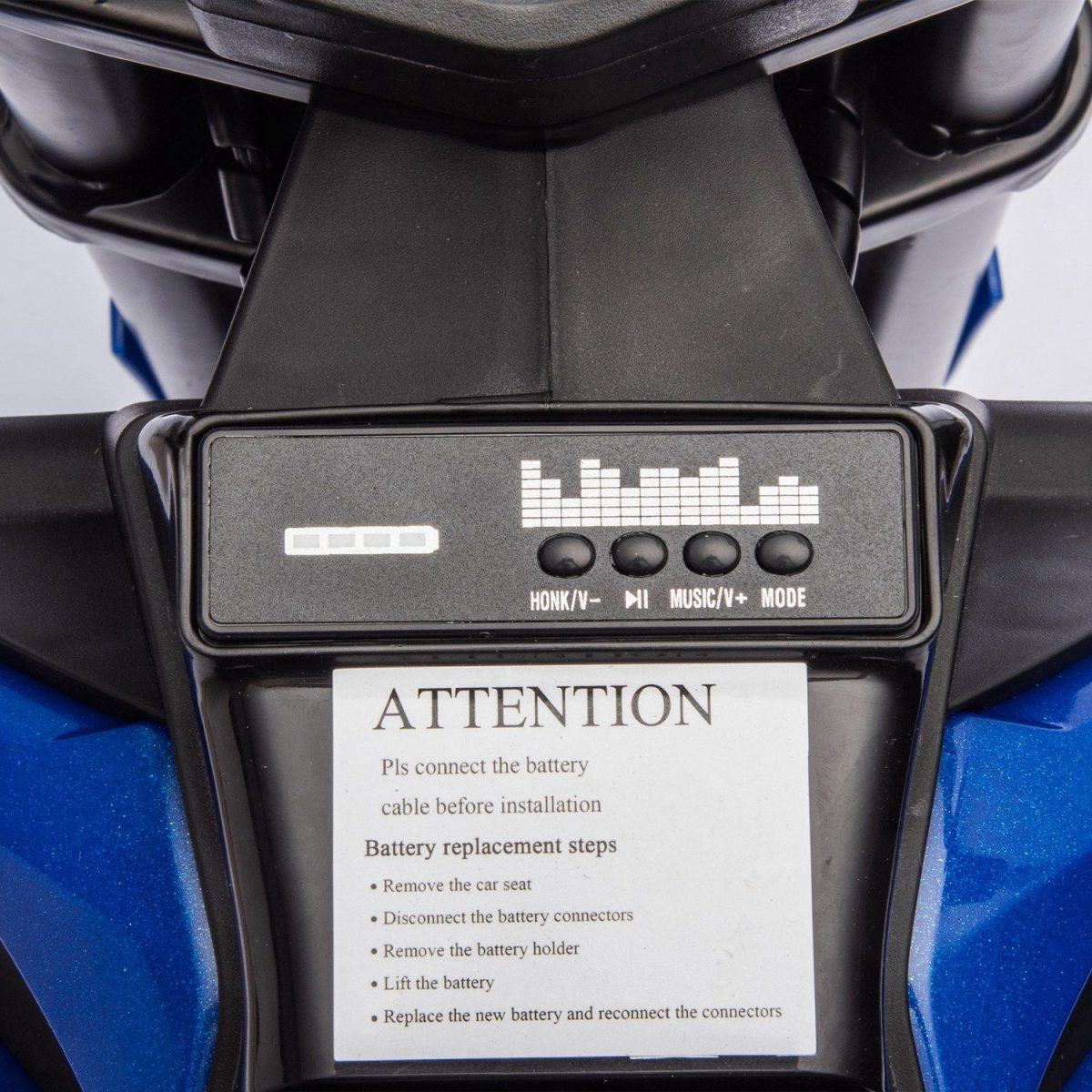 24V Kids Electric Motocross Ride On Motorcycle, 200W High Speed Hub Motor Dirt Bike Toy with Rear Shock Absorber, Adjustable Speed, LED Breathing Light & Wireless Music for Kids Ages 5-12 - Image 24