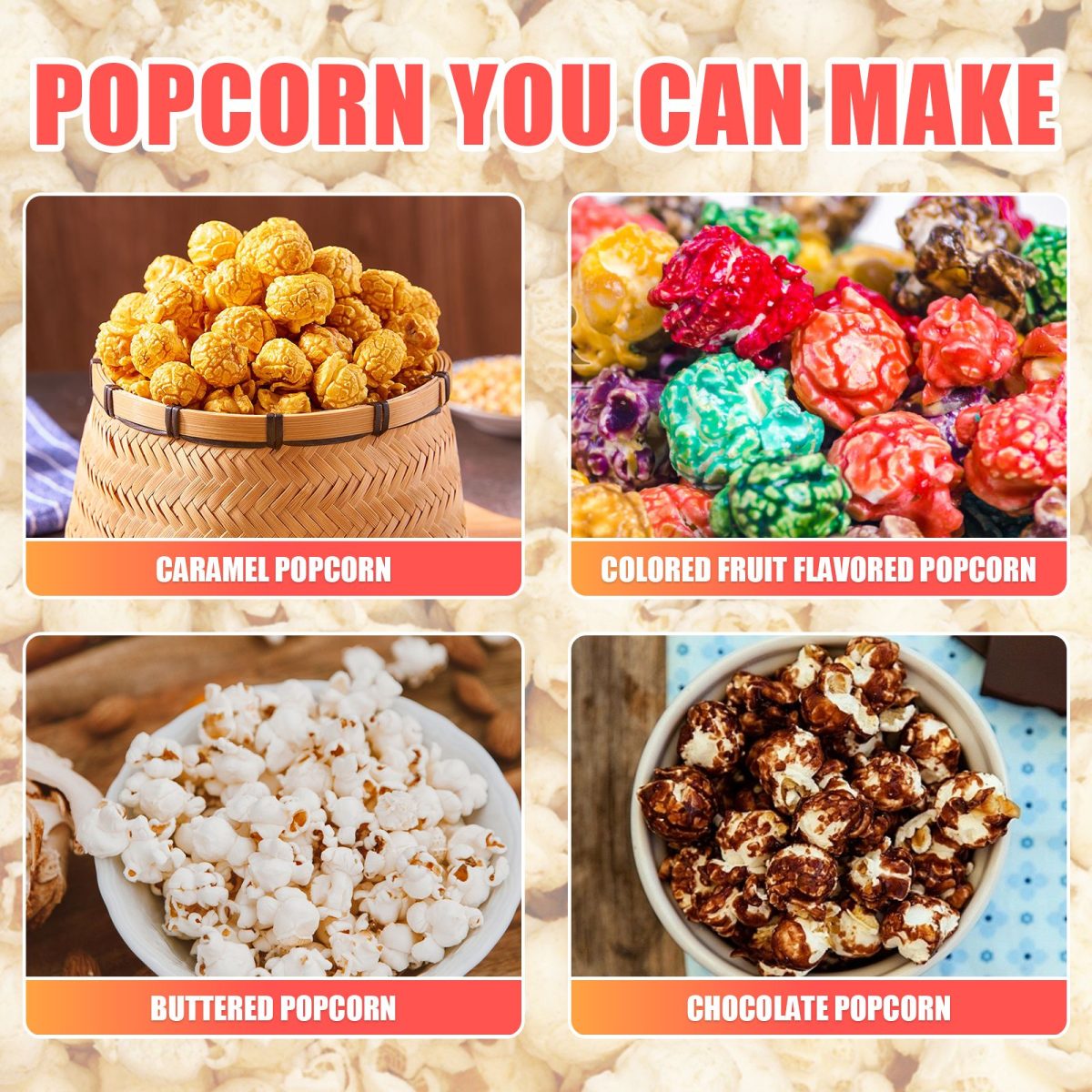 Popcorn Machine with 16 Ounce Kettle, Countertop Popcorn Maker Commercial Popcorn Machine w/Stainless Steel Scoop, Oil Spoon for Home Movie Theater, Black - Image 13