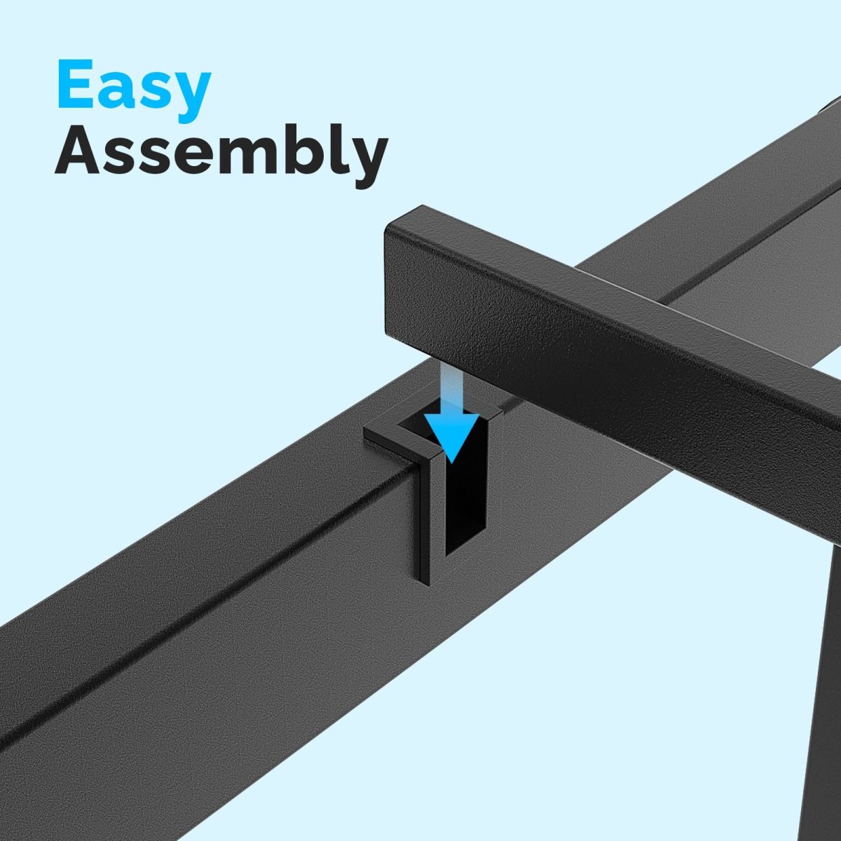 14 Inch Heavy Duty Metal Bed Frame with Under Bed Storage, No Box Spring Platform Bed Base, Tool Free Easy Assembly Steel Mattress Foundation for Bedroom - Image 7