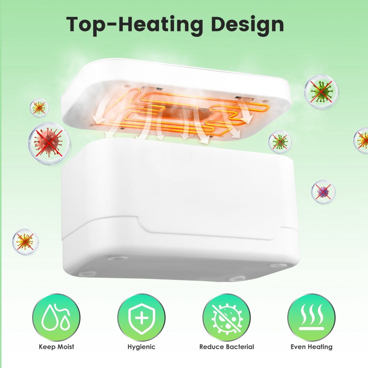 Baby Wipe Warmer With 3 Temperature Settings Type-C Powered Baby Wet Wipes Dispenser With Night Light Large Capacity Diaper Wipe Warmer For Baby - Image 13