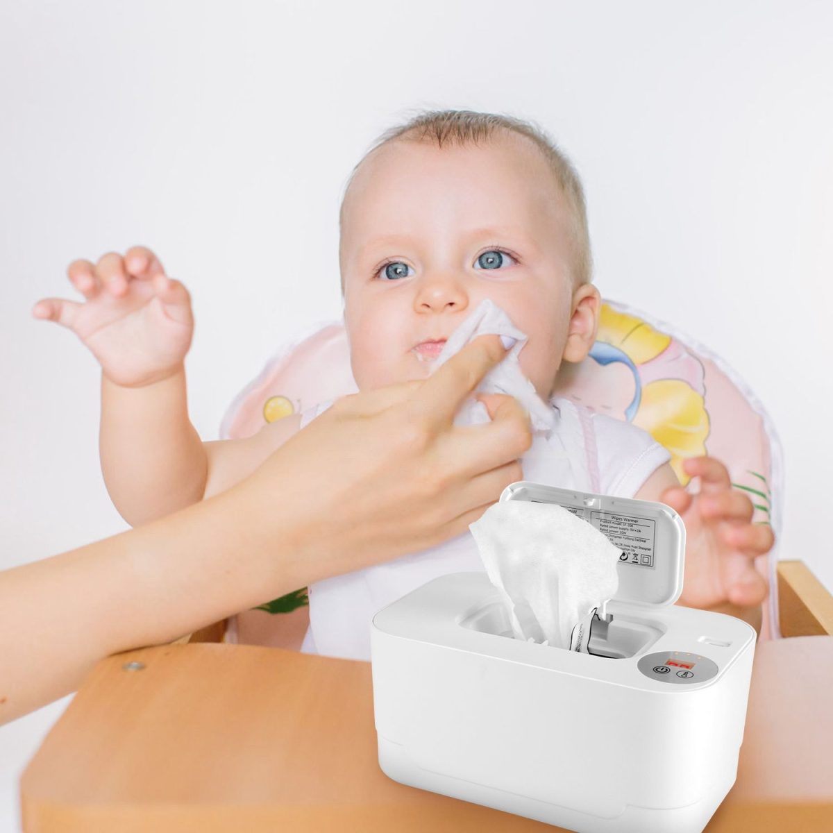 Baby Wipe Warmer With 3 Temperature Settings Type-C Powered Baby Wet Wipes Dispenser With Night Light Large Capacity Diaper Wipe Warmer For Baby - Image 9