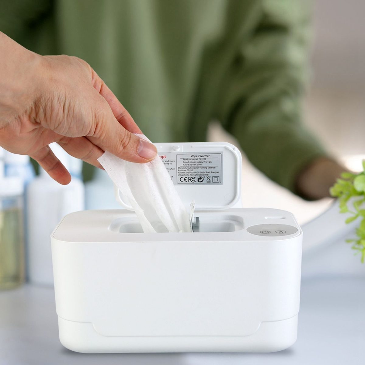Baby Wipe Warmer With 3 Temperature Settings Type-C Powered Baby Wet Wipes Dispenser With Night Light Large Capacity Diaper Wipe Warmer For Baby - Image 10