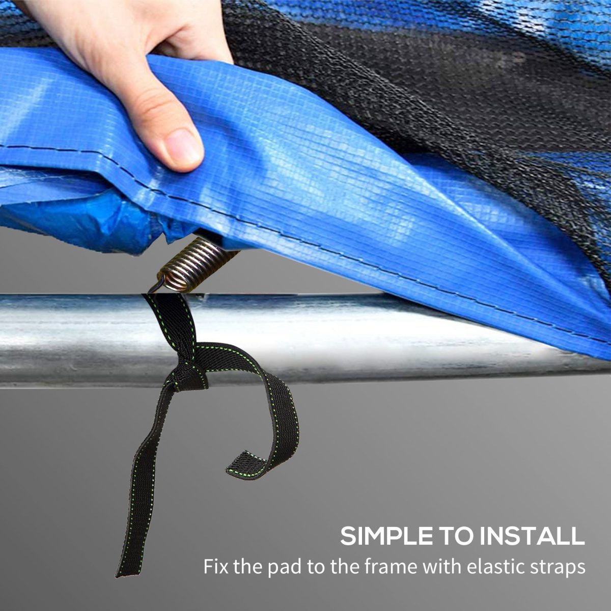 12FT Trampoline Spring Cover Safety Pad Water Tear Resistant All-Weather - Image 4