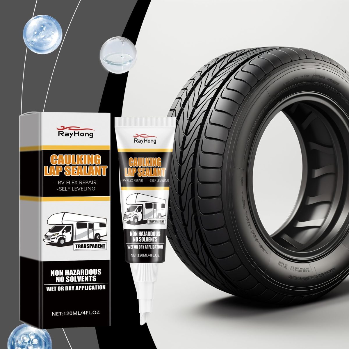 Rayhong Sealant, Bond Wear-Resistant Simple And Easy To Use Automotive Tire Gap Agent - Image 2