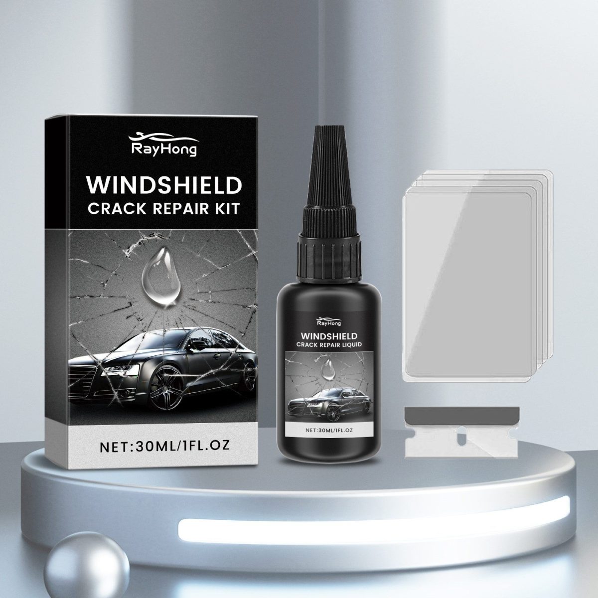 RAYHONG Windshield Repair Adhesive Kit, 1 Kit - Image 2