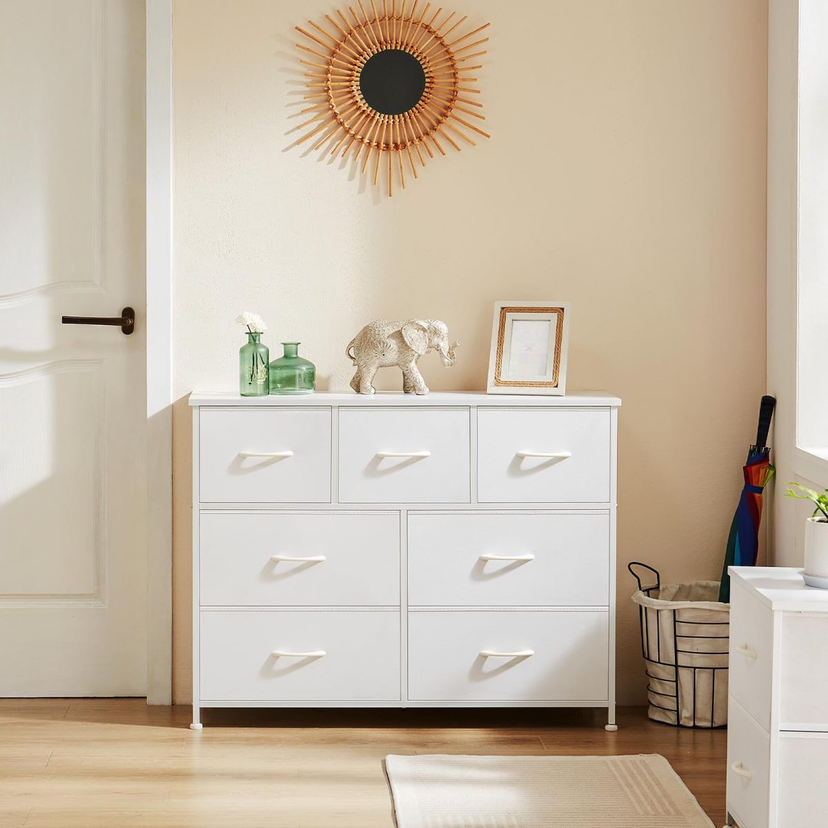Dresser for bedroom 7 storage Spaces, assembled wardrobe lockers, bedroom furniture lockers - Image 27