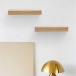 Floating Shelves 11.8" Wall Mounted Wood Shelves for Bathroom, Bedroom, Living Room, Kitchen, Hanging Shelf for Books/Storage/Decor with Invisible Brackets, Maple