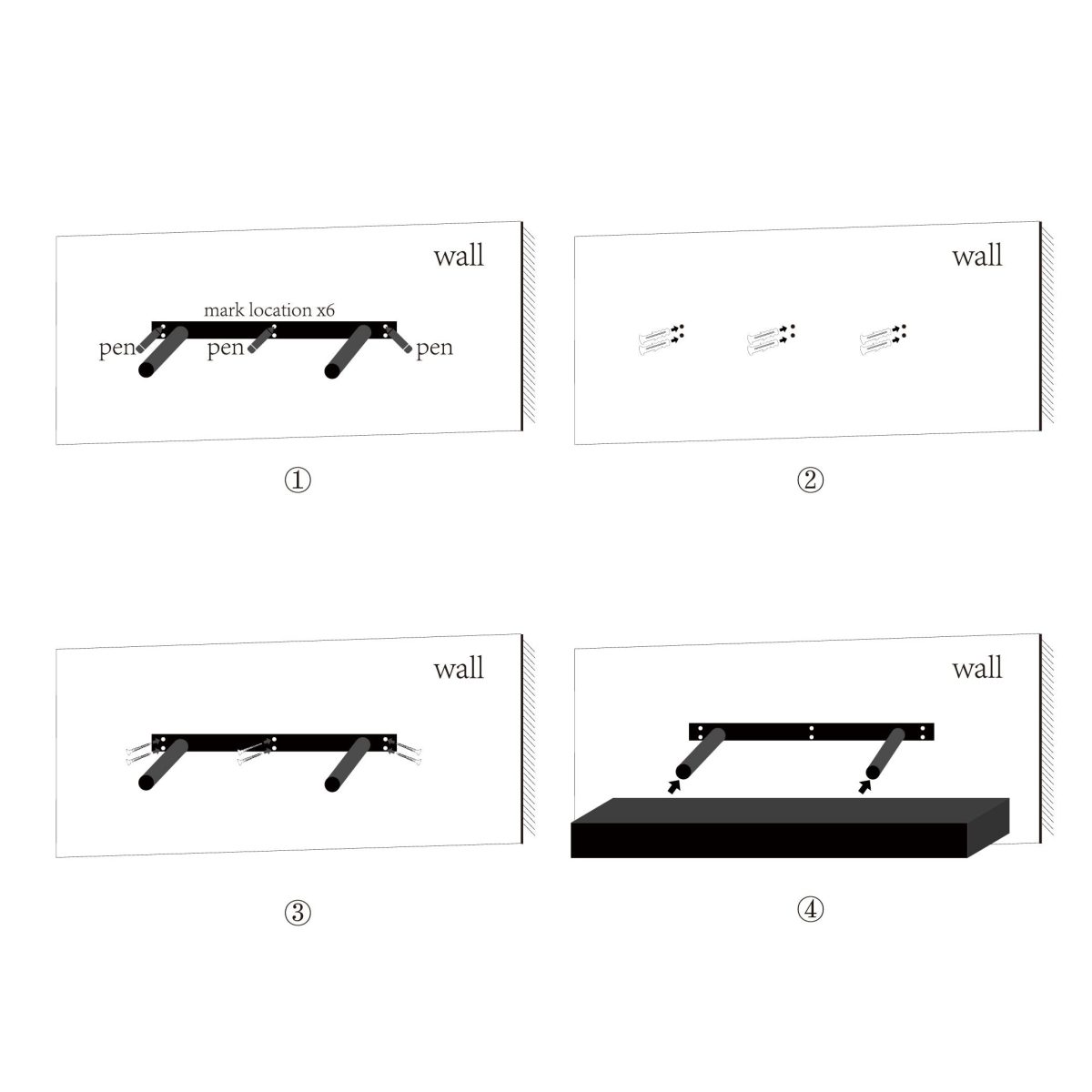 Floating Shelves 18.11" Wall Mounted Wood Shelves for Bathroom, Bedroom, Living Room, Kitchen, Hanging Shelf for Books/Storage/Decor with Invisible Brackets, Built-in LED Lighting, Black - Image 11