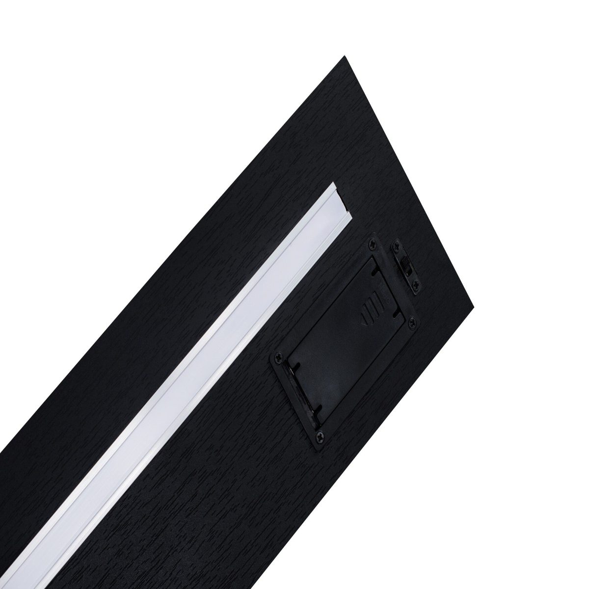 Floating Shelves 18.11" Wall Mounted Wood Shelves for Bathroom, Bedroom, Living Room, Kitchen, Hanging Shelf for Books/Storage/Decor with Invisible Brackets, Built-in LED Lighting, Black - Image 9