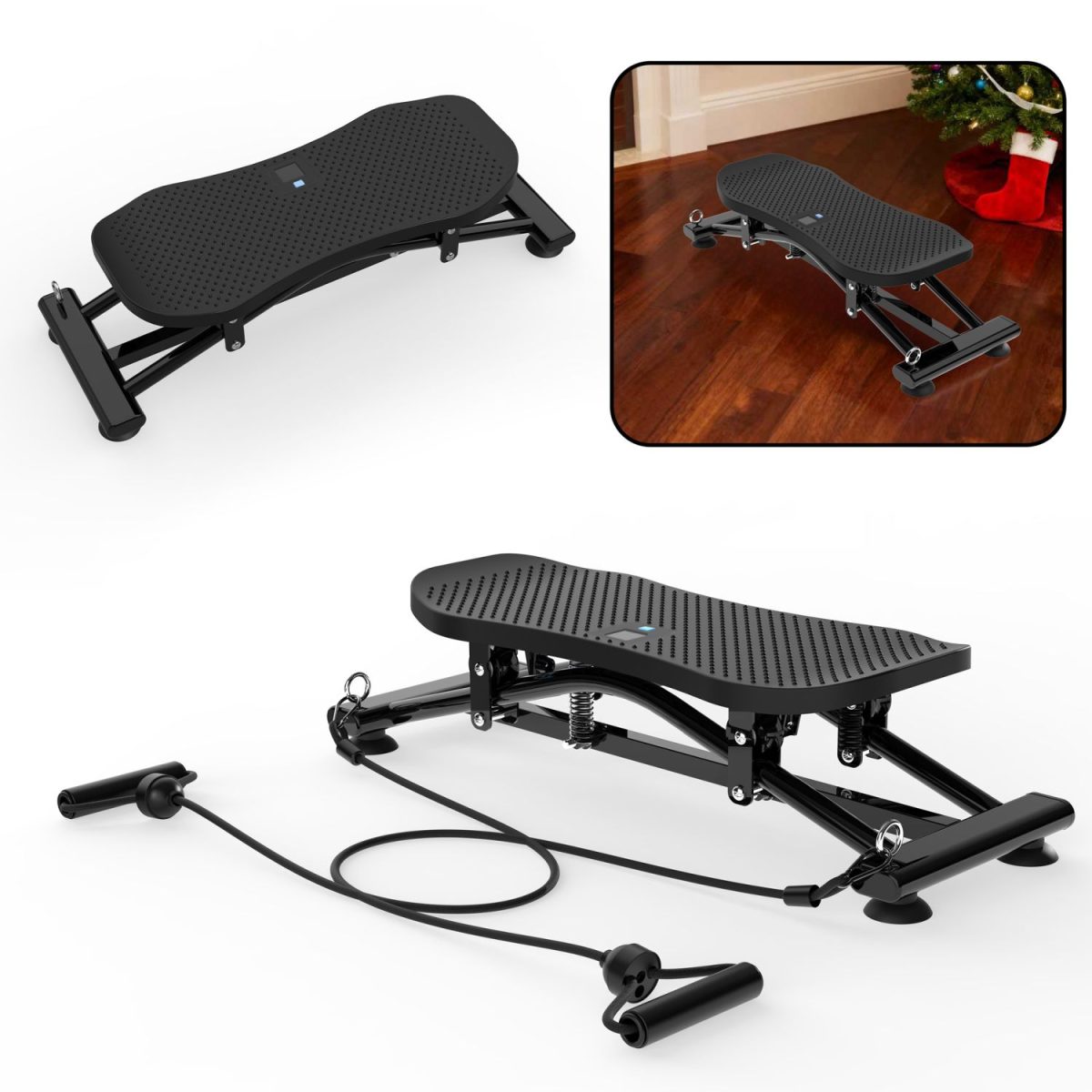 Sliding Ski Simulator with Resistance Bands - Indoor Skiing Fitness Equipment for Home Gym, With Resistance Bands & Non-Slip Base, Full-Body Cardio Training Machine for Core, Leg & Arm Workout - Image 11