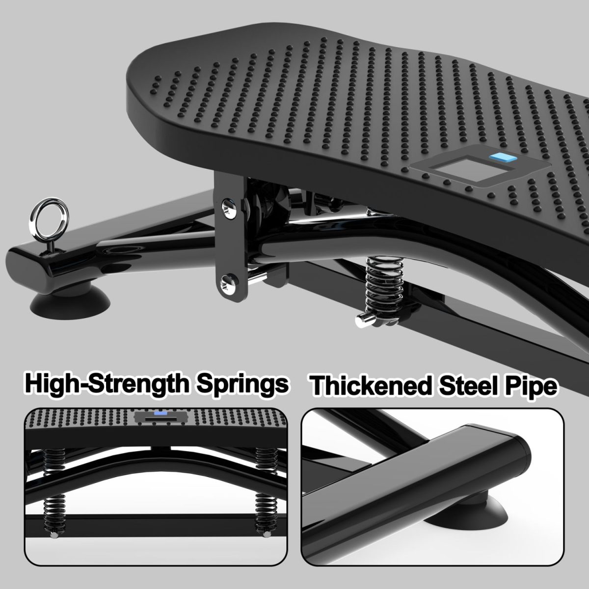 Sliding Ski Simulator with Resistance Bands - Indoor Skiing Fitness Equipment for Home Gym, With Resistance Bands & Non-Slip Base, Full-Body Cardio Training Machine for Core, Leg & Arm Workout - Image 4