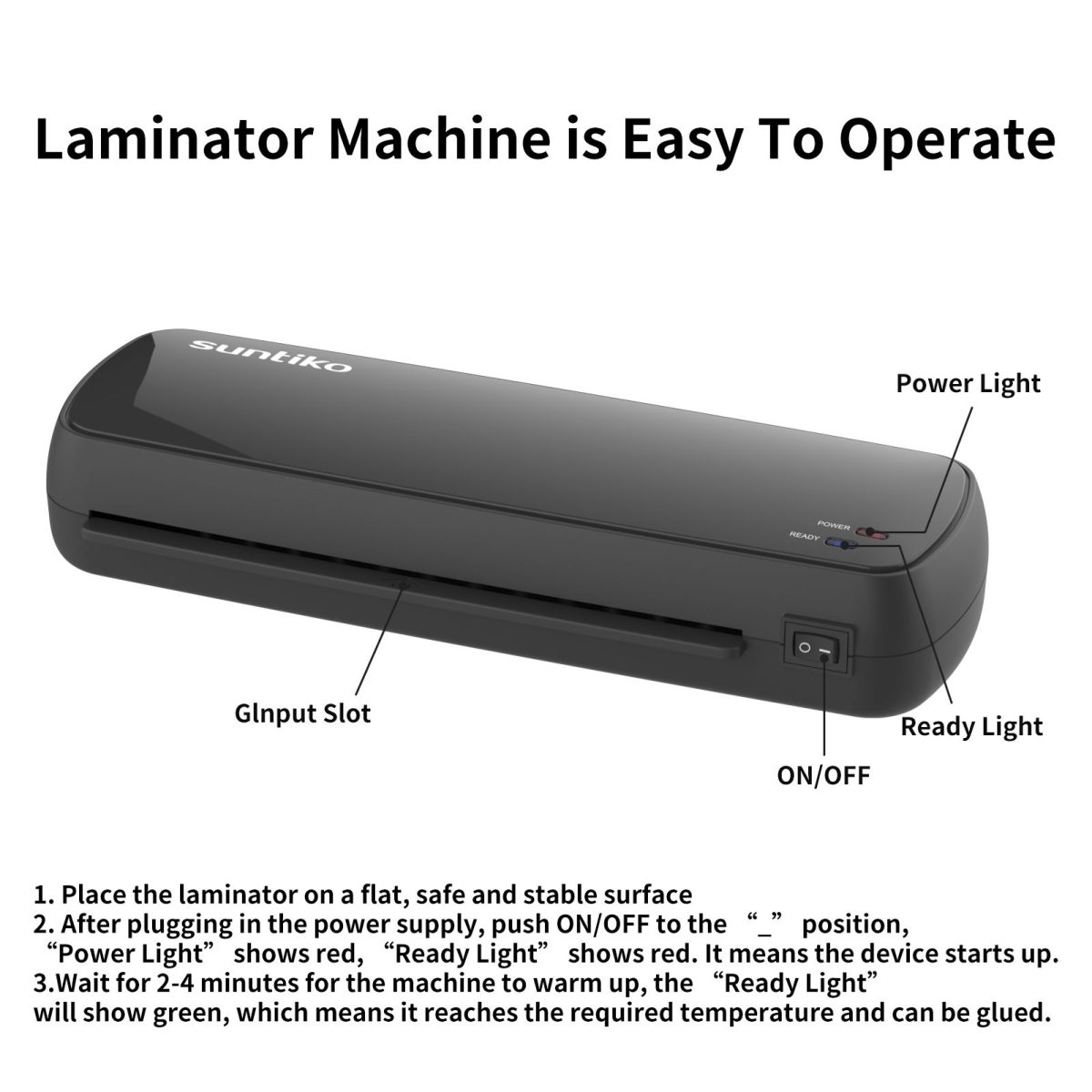 4-In-1Laminator Machine,It has Quick Warm-Up, Fast Laminating Documentation and Photos, Increases Their Long-Term Color Preservation. Suitable for Family, Office and School(FBA shipping) - Image 5