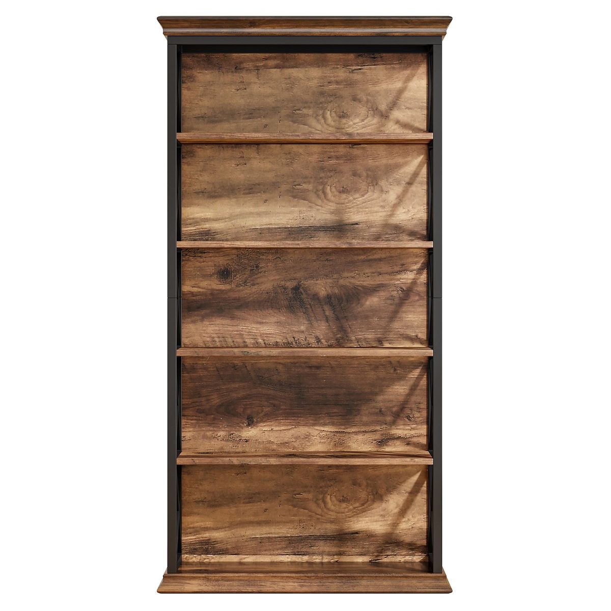 Bookshelf, BEtagere Metal and Wooden Bookcase for Home Office - Image 8