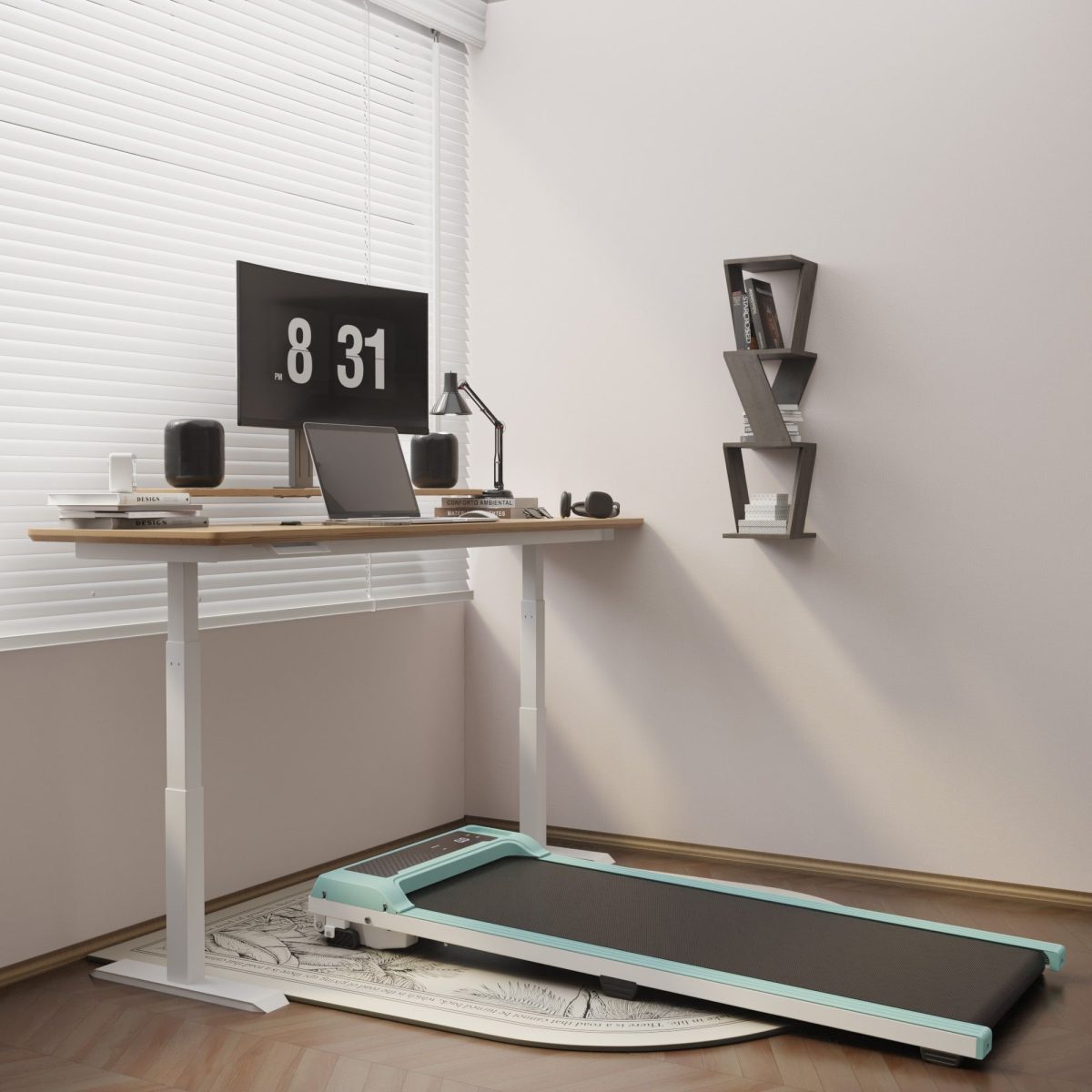 Walking Pad Under Desk Treadmill, Portable Small Treadmills for Home and Office, Super Quiet Motorized Walking Jogging Running Machine with Remote Control - Image 2