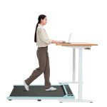 Walking Pad Under Desk Treadmill, Portable Small Treadmills for Home and Office, Super Quiet Motorized Walking Jogging Running Machine with Remote Control