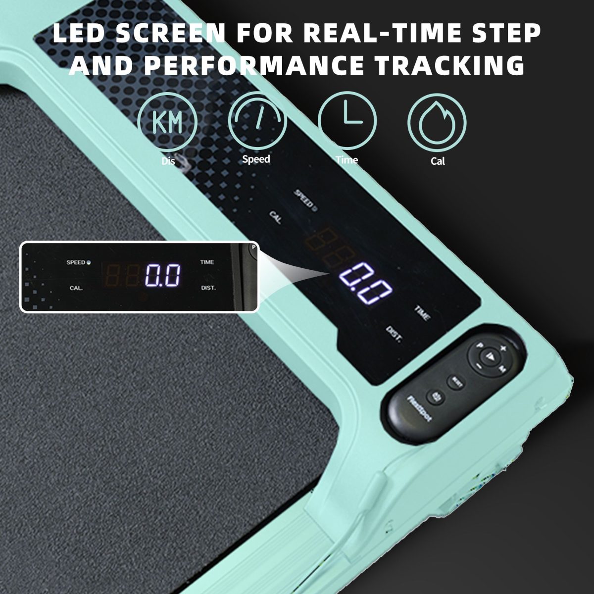 Walking Pad Under Desk Treadmill, Portable Small Treadmills for Home and Office, Super Quiet Motorized Walking Jogging Running Machine with Remote Control - Image 10