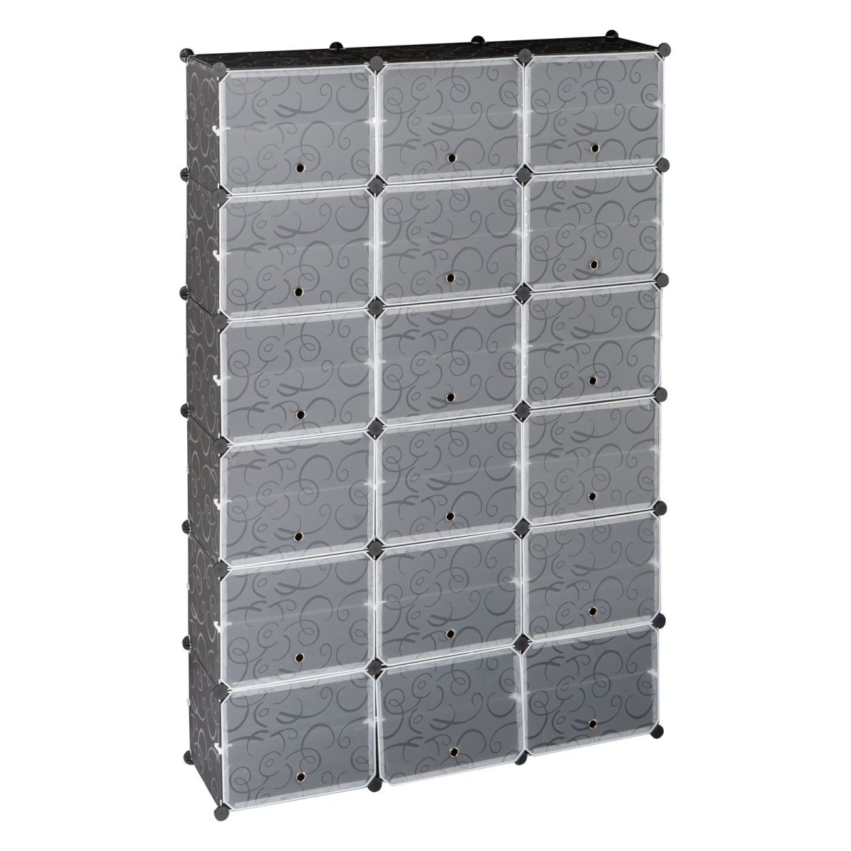 12-Tier Portable 72 Pair Shoe Rack Organizer 36 Grids Tower Shelf Storage Cabinet Stand Expandable for Heels, Boots, Slippers, Black - Image 7