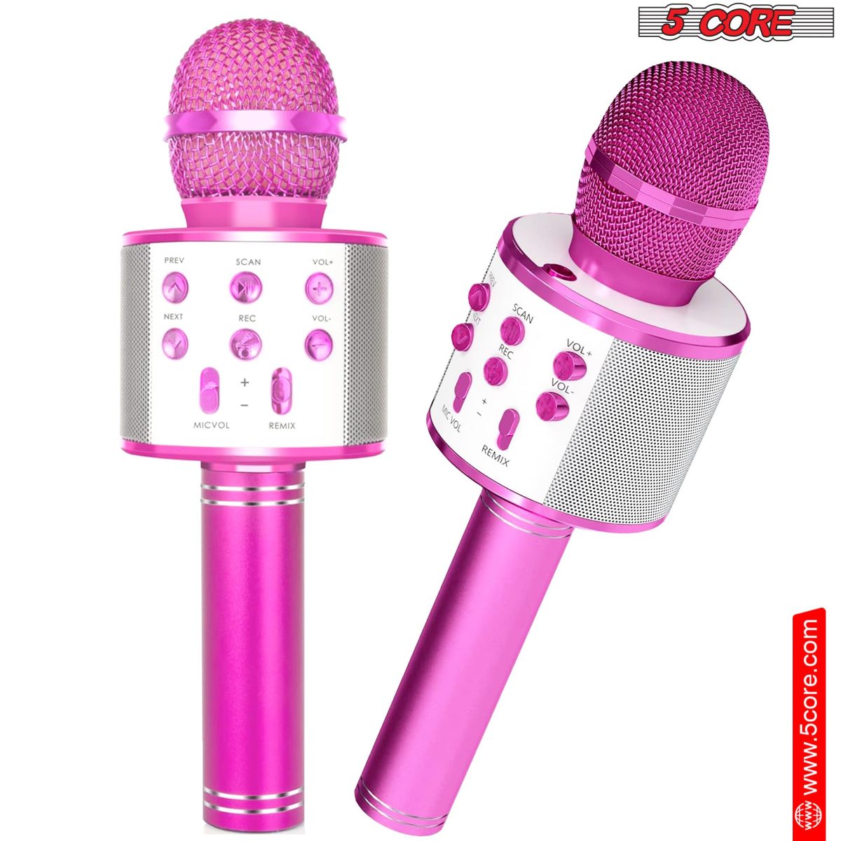 5 Core Microphone Wireless Karaoke Mic With Speaker 3 in 1 Portable Bluetooth Microfono Inalambrico - Image 10