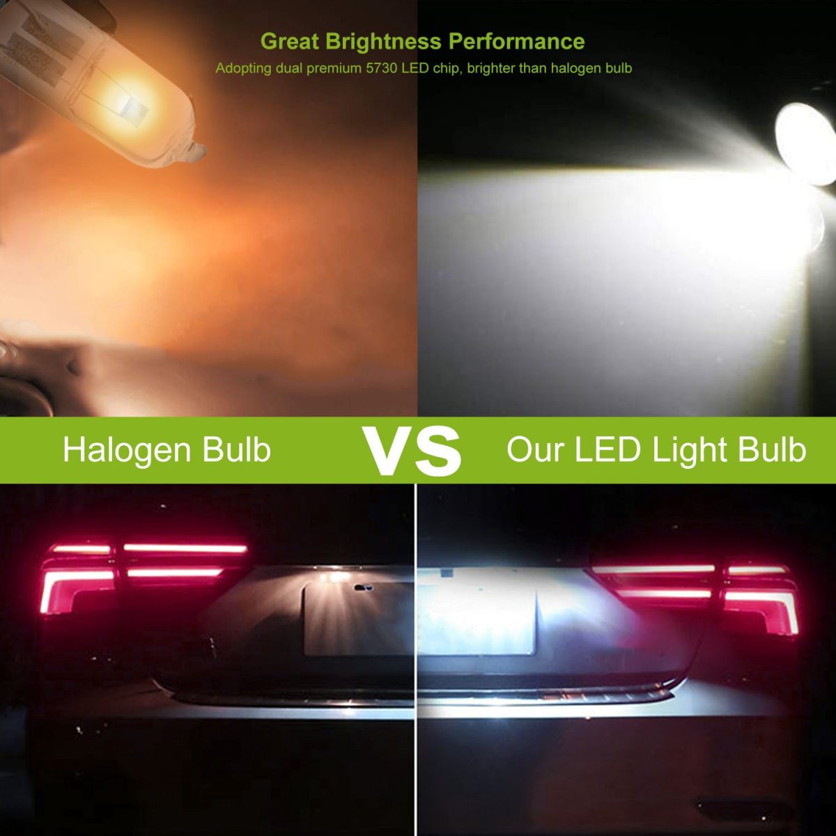 10PCS T10 LED Bulbs 194 LED Lights 12V 1W 5730 Xenon White Wedge Base LED Replacement Bulbs for License Plate Parking Position Interior Lights - Image 4
