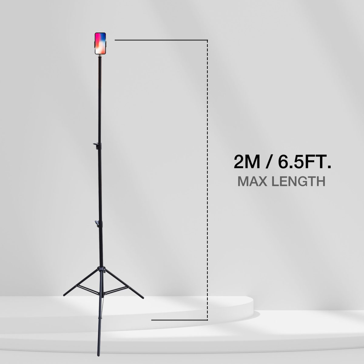 78in Phone Tripod Stand, Extendable and Lightweight Frosted Tripod Stand Cell Phone Mount Holder Wireless Remote for iPhone & Android Phone Photography, Video Recording, Vlogging - Image 4