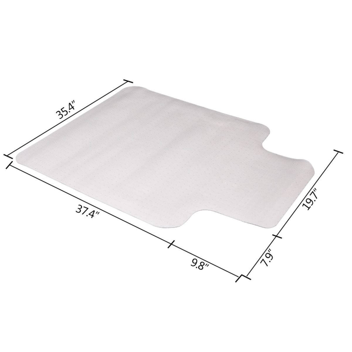 90 x 120 x 0.2cm PVC Home-use Protective Mat for Floor Chair Transparent - Image 15