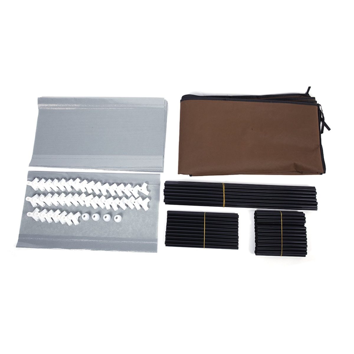 Room-saving 10-Layers 9 Lattices Non-woven Fabric Shoe Rack Black - Image 14