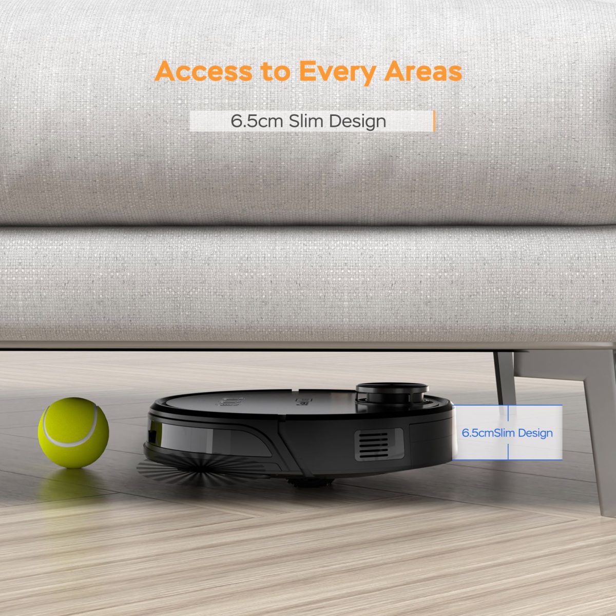 Geek Smart L8 Robot Vacuum Cleaner and Mop;  LDS Navigation;  Wi-Fi Connected APP;  Selective Room Cleaning; MAX 2700 PA Suction;  Ideal for Pets and Larger Home(Banned From Selling On Amazon) - Image 11