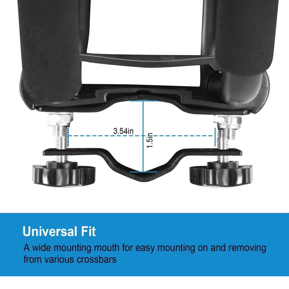 1 Pair Universal J-Bar Kayak Carrier 220LBS Load Heavy Duty Canoe Car Top Mount Carrier Roof Rack with 2Pcs Tie Down Straps - Image 2