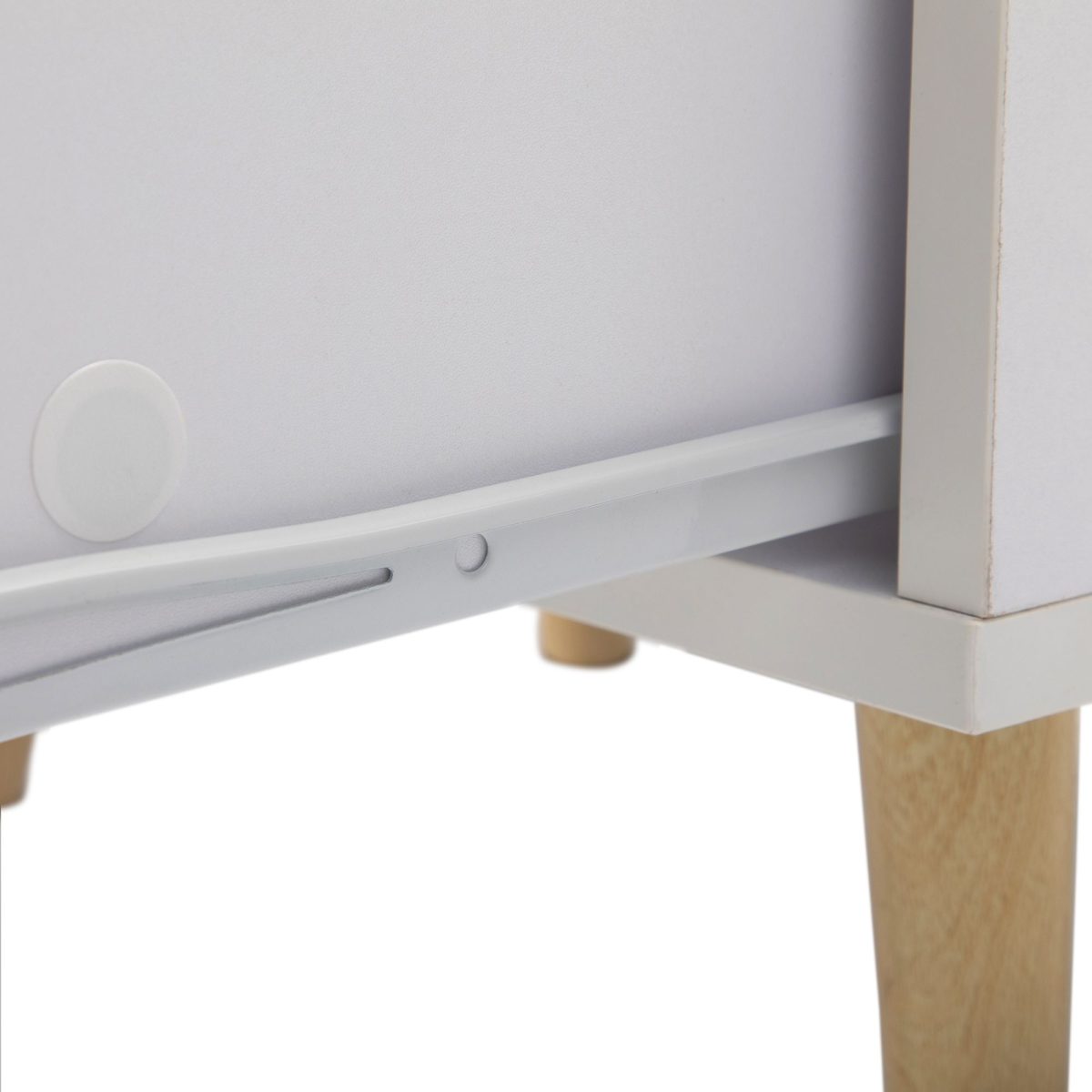 2 of Bedside Cupboard with 1 Drawer and Short Legs;  End Table with Storing Shelf;  Indoors XH - Image 8