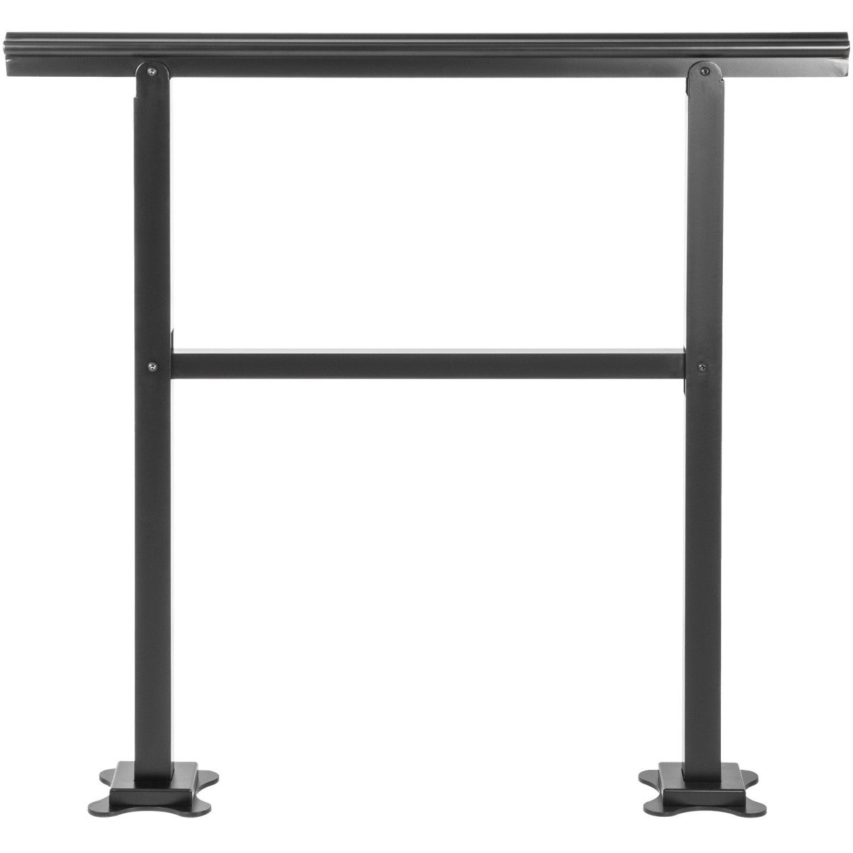 Outdoor Handrail 165LBS Load Handrail Outdoor Stairs Aluminum Stair Handrail 36 x 35" Outdoor Stair Railing Transitional Range from 0 to 30° Staircase Handrail Fits 2-3 Steps with Screw Kit - Image 7