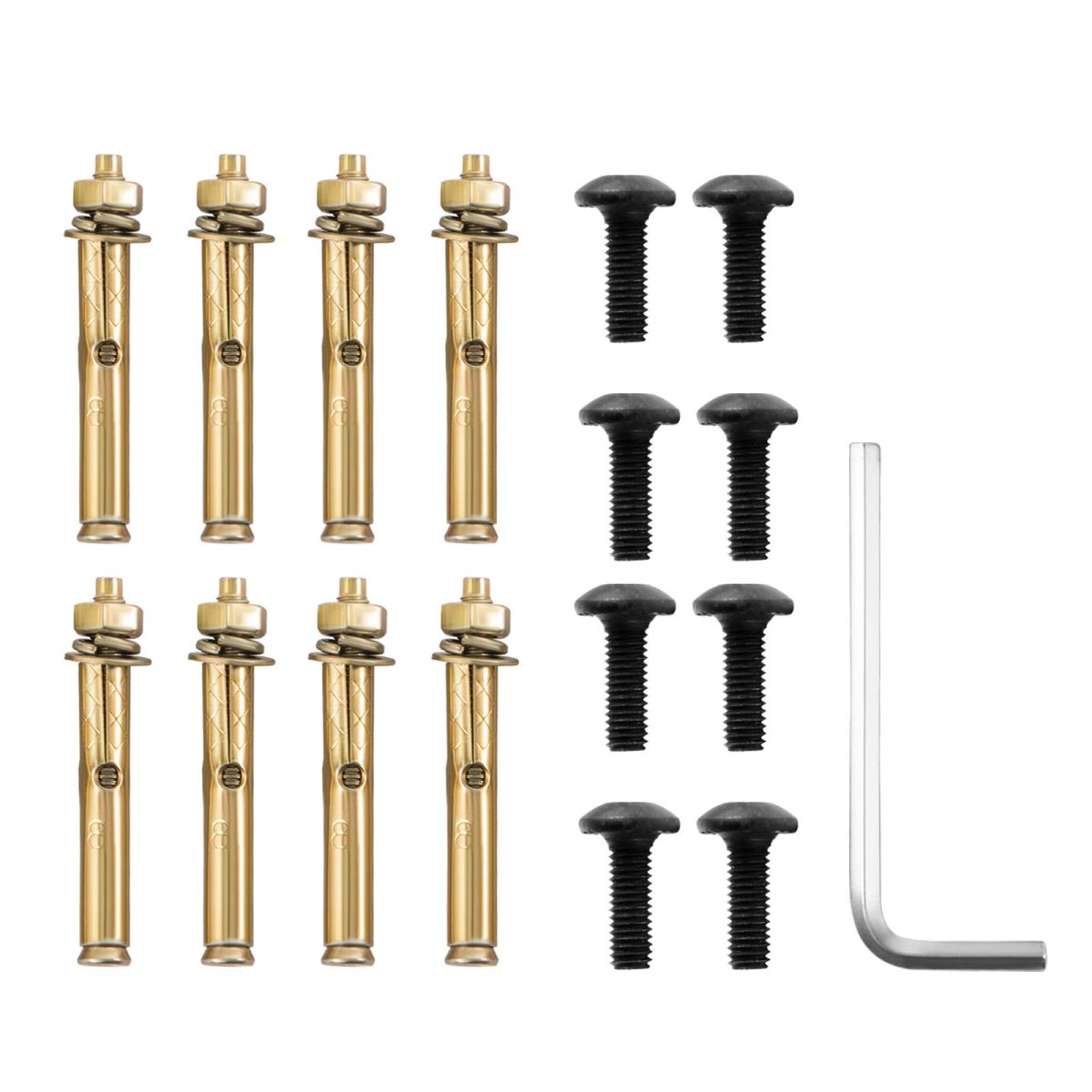 Outdoor Handrail 165LBS Load Handrail Outdoor Stairs Aluminum Stair Handrail 36 x 35" Outdoor Stair Railing Transitional Range from 0 to 30° Staircase Handrail Fits 2-3 Steps with Screw Kit - Image 8