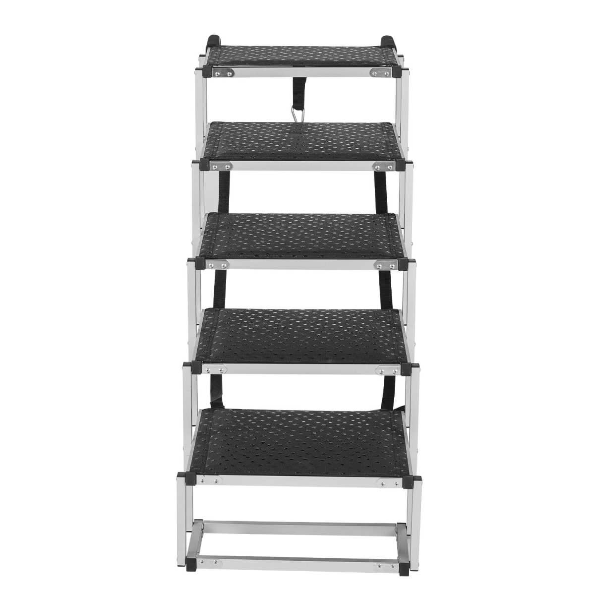 Dog Stair for Cars, Wide 5-step Dog Car Steps, Folding Dog Car Ramp with Nonslip Surface, Portable Pet Steps Lightweight Aluminum for Car, SUV and Truck, Supports up to 150 lbs - Image 7