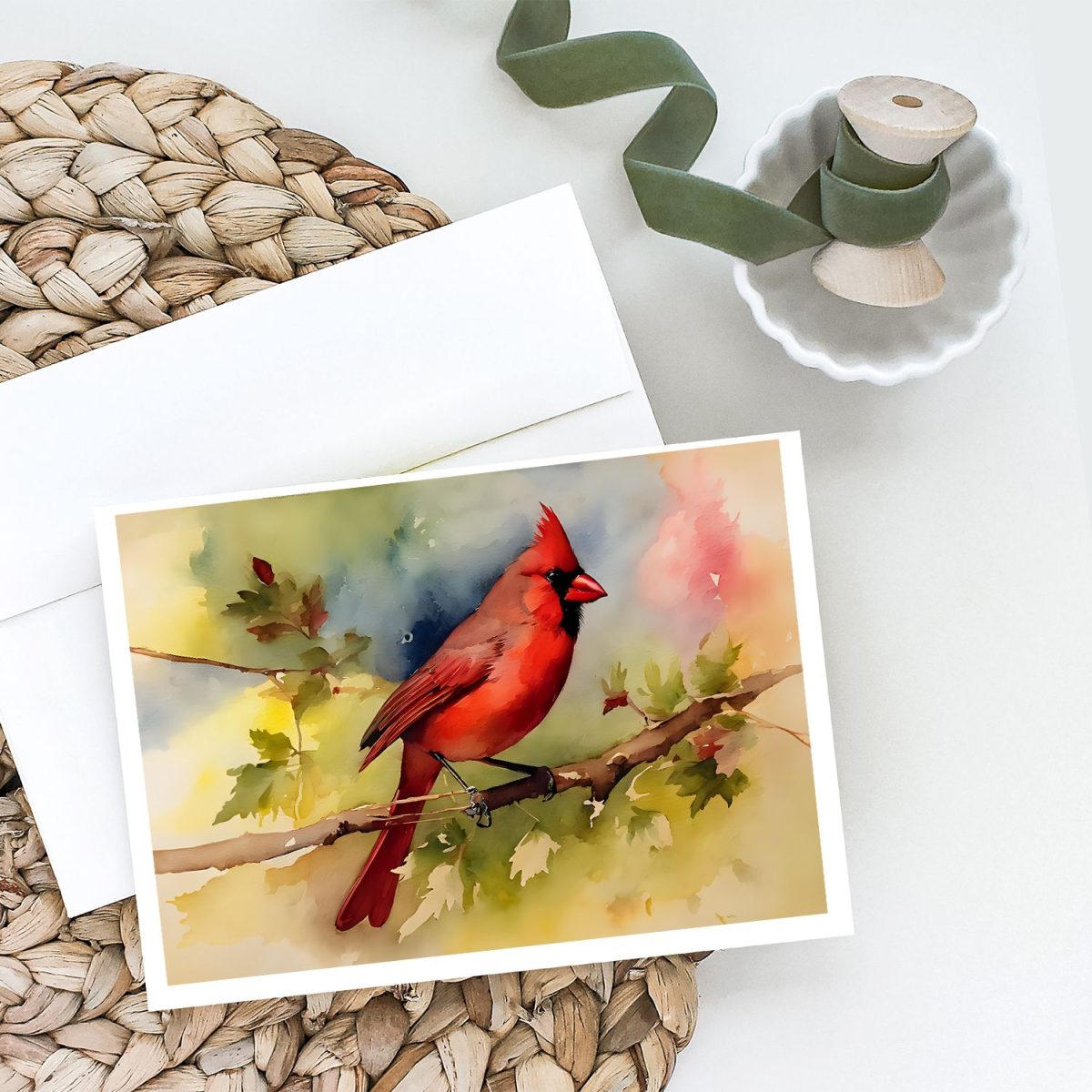 Cardinal Greeting Cards Pack of 8 Blank Cards with Envelopes Whimsical A7 Size 5x7 Blank Note Cards - Image 2