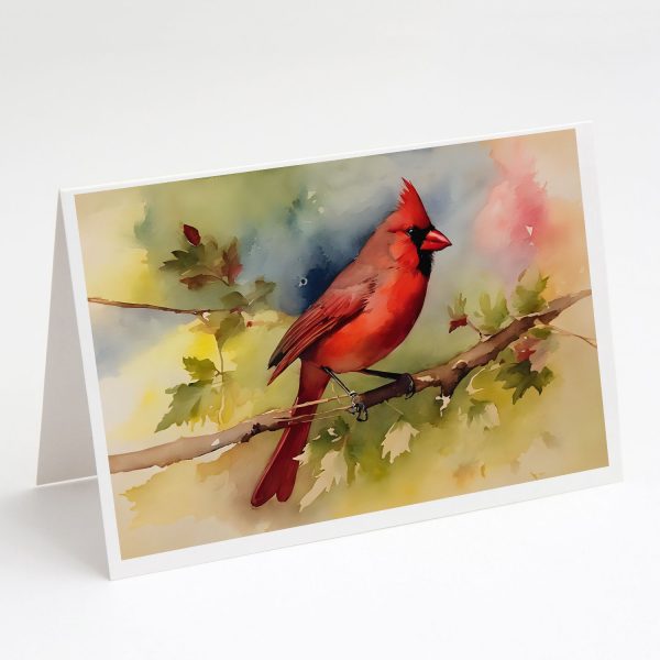 Cardinal Greeting Cards Pack of 8 Blank Cards with Envelopes Whimsical A7 Size 5x7 Blank Note Cards