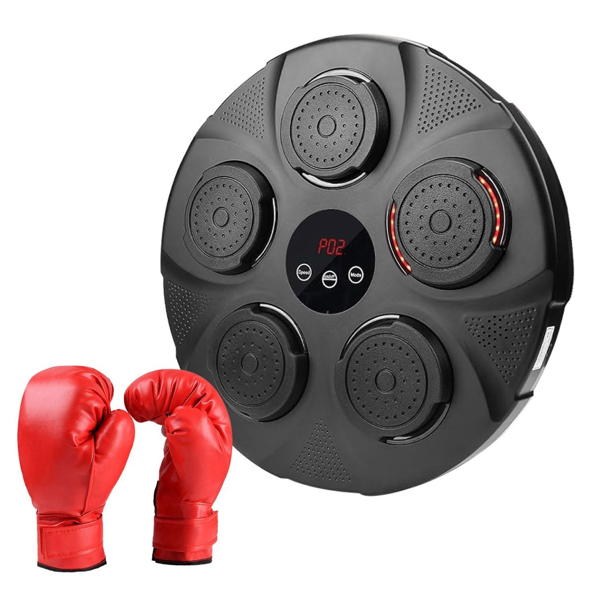 Music Boxing Machine Electronic Wall Target Punching Pad LED Lighted Sandbag Boxing Training Machine Exercise Equipment with Adult Boxing Gloves - Image 20