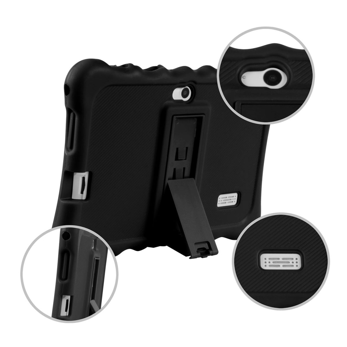 Shock-resistant Silicone Snap-on Case with Stand for 7' Tablets - Image 9
