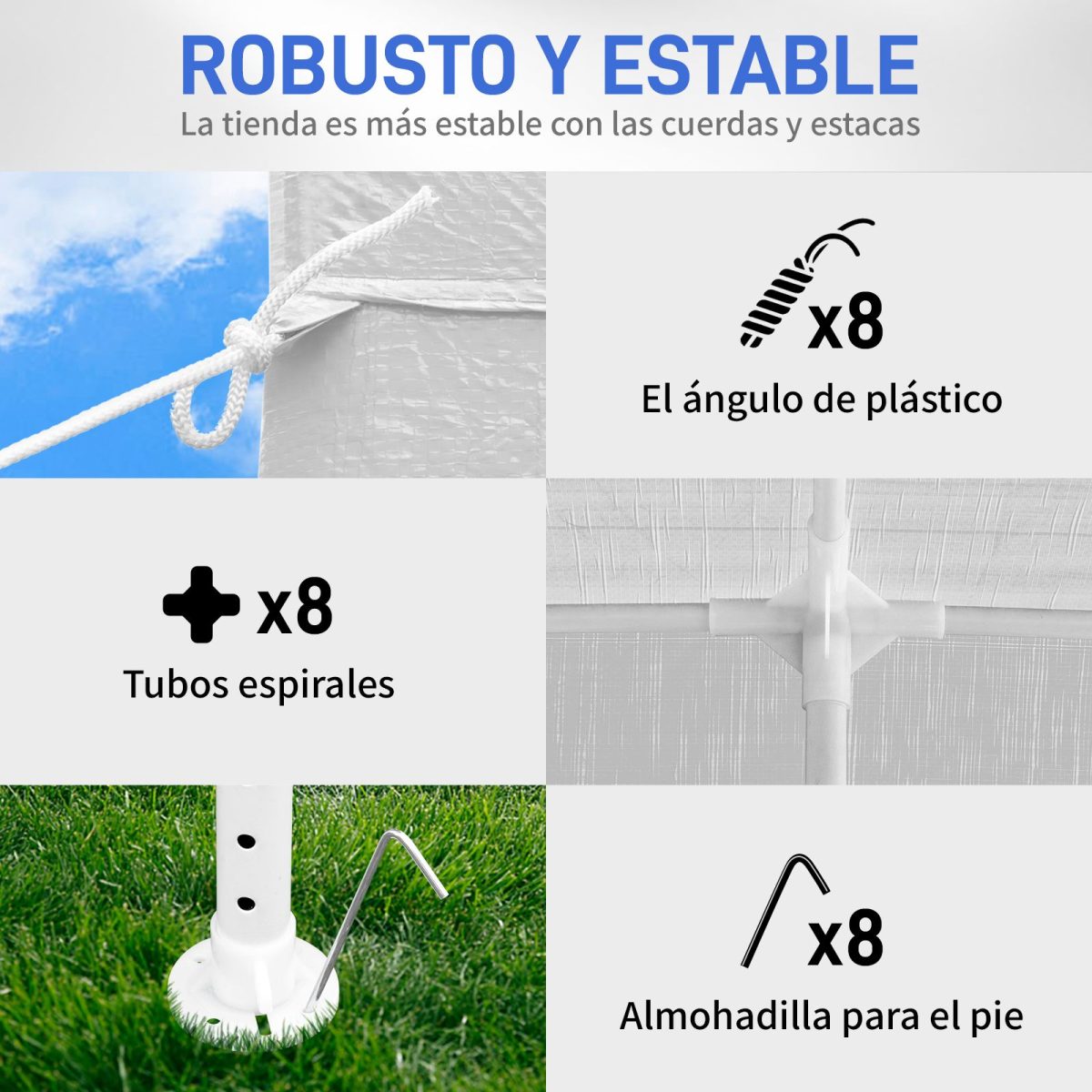 10'x30' Outdoor Party Tent with 8 Removable Sidewalls, Waterproof Canopy Patio Wedding Gazebo, White (self-pickup ONLY) - Image 4