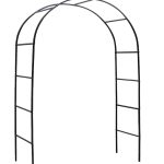 78"H x 45"W Metal Garden Arch Trellis; Adjustable Arbor Trellis for Garden Climbing Plants Support or Wedding Decor,Black