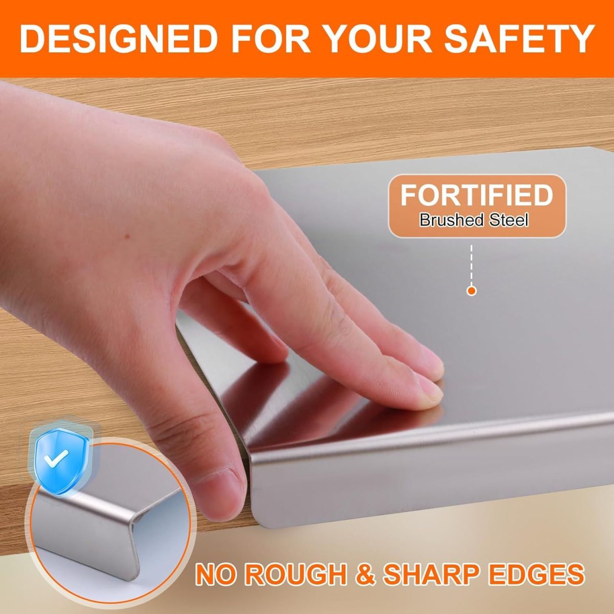 Stainless Steel Cutting Board for Kitchen - Large 304 Chopping Boards, Suitable for Meat Vegetables Bread and Baking,Kitchen Accessories, - Image 27