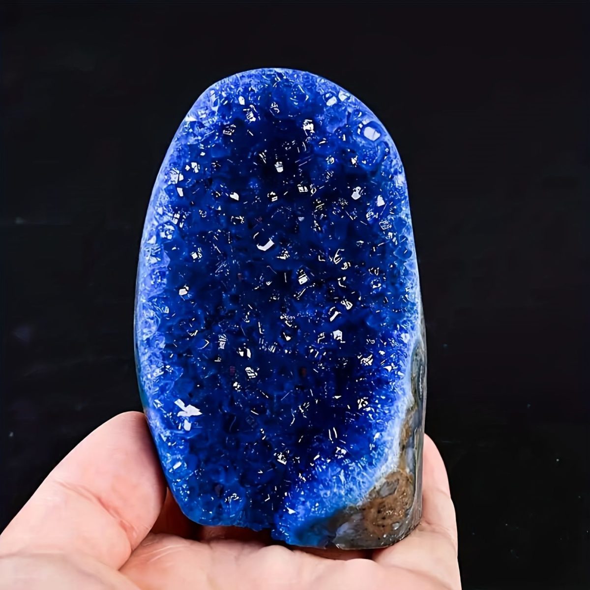 1pc Elegant Blue Crystal Cluster, Artificial Vertical Quartz Crystal Cluster Decoration, High-end Living Room and Office Decoration, Handicraft Collection, Cathedral Mystery Stone - Unique Gift Idea - Image 30
