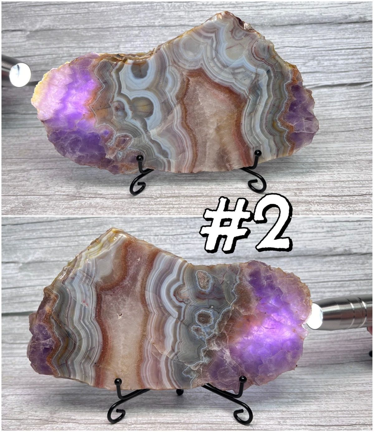 1pc Unique Amethyst Agate Slice - Home & Office Desktop Decoration, Crystal Collection, Perfect Gift for Crystal Lovers, Ideal for Home Decor and Gifting - Image 12