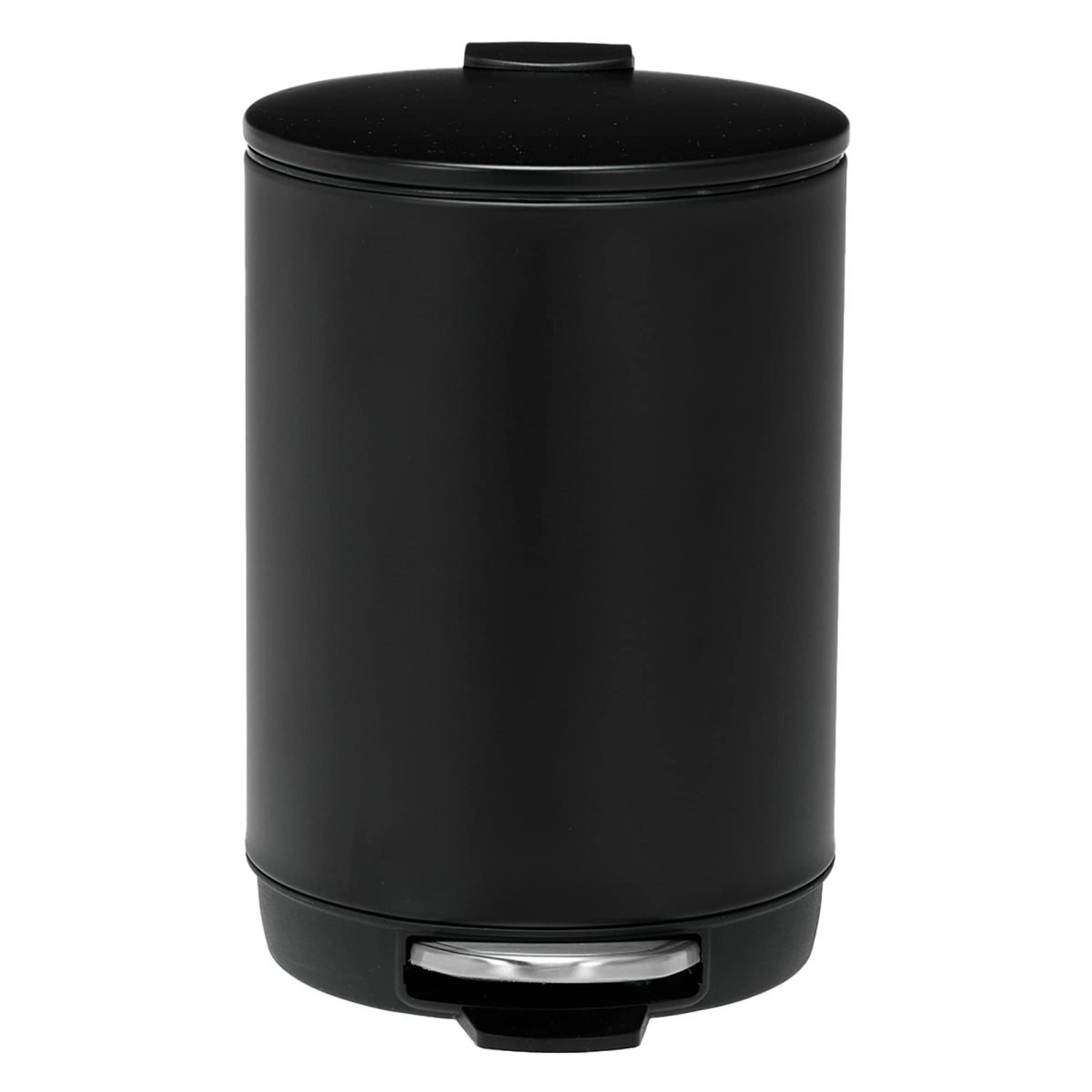 3L/0.8 Gallon Round Step Trash Can, Small Stainless Steel Bathroom Garbage Can with Foot Pedal and Removable Inner Bucket for Bathroom, Bedroom, Office, Black - Image 13